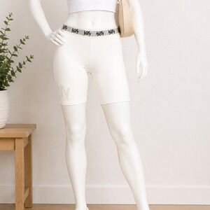 Yitty Womens Shapewear Shorts Cream Logo Waistband XXL/1X